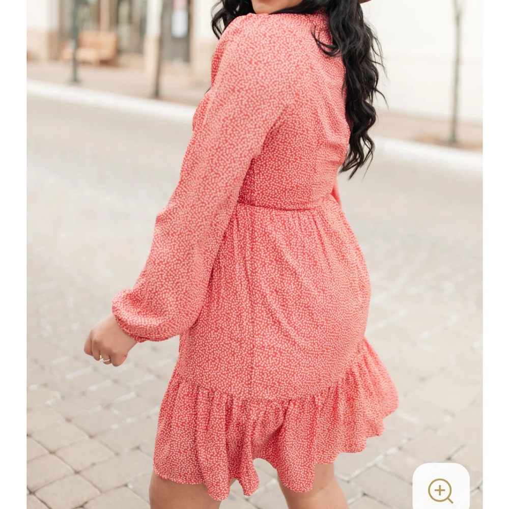 Smocked Bodice Dress with Long Sleeves